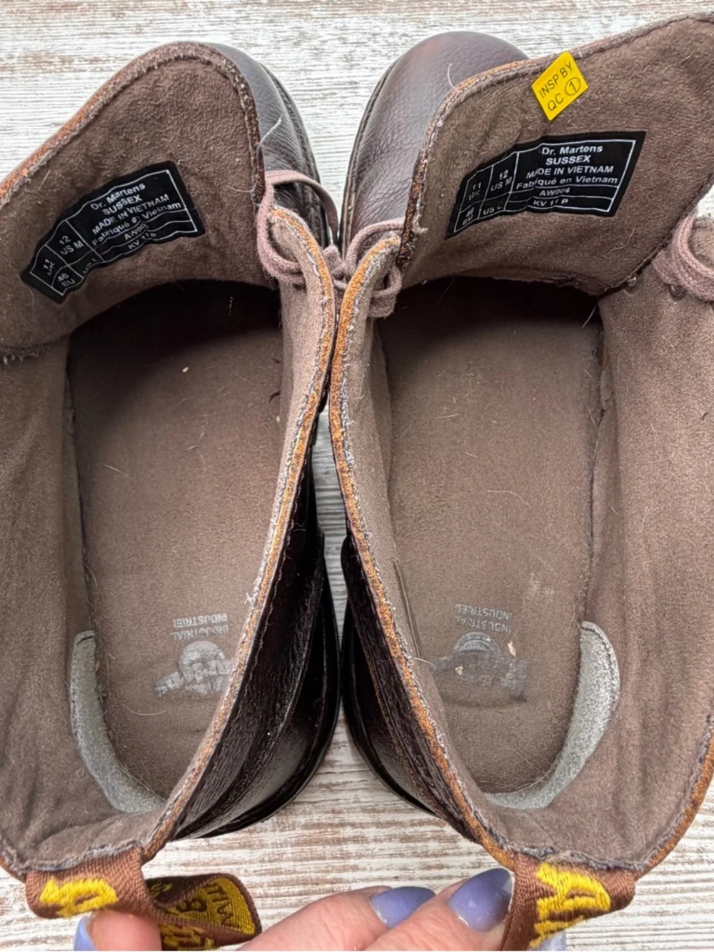 Dr. Martens Men’s Brown Leather Chukka Boots Industrial Sussex sz 12 GUC